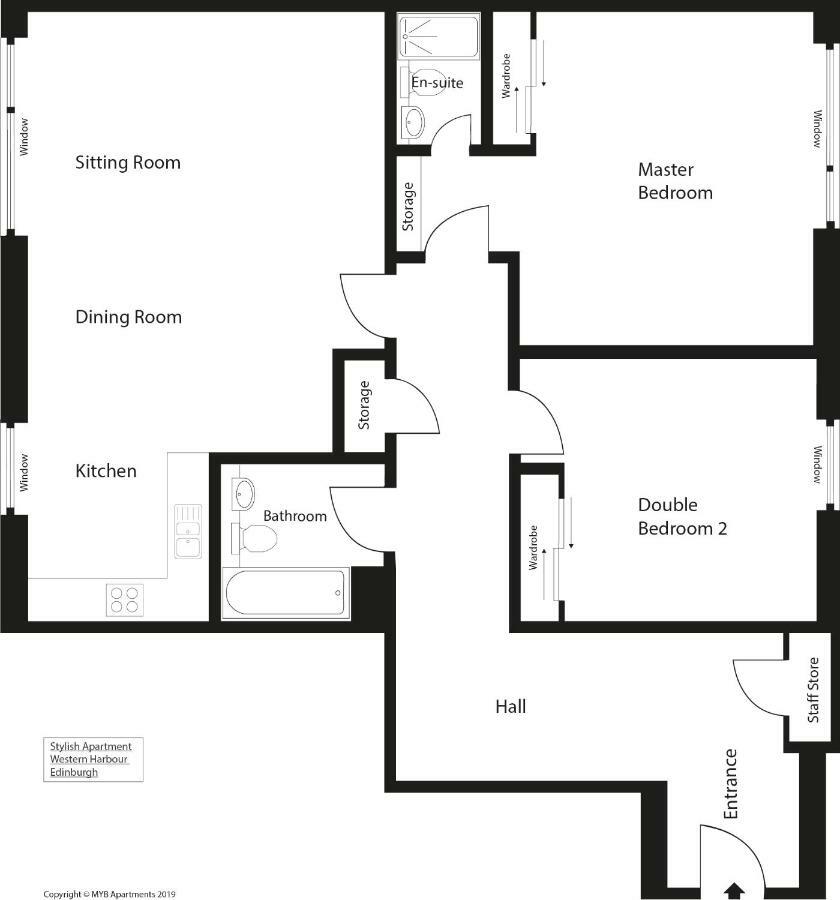 Stylish Apartment Edynburg Zewnętrze zdjęcie